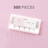 NON C-CURVE SQUARE NAIL TIPS XXL - CLEAR