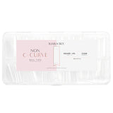 NON C-CURVE SQUARE NAIL TIPS XXL - CLEAR