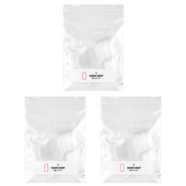 GELLY TIPS REFILL PACK - SQUARE SHORT