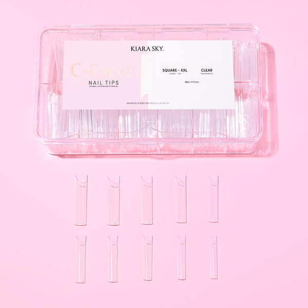 SQUARE NAIL TIPS XXL - CLEAR