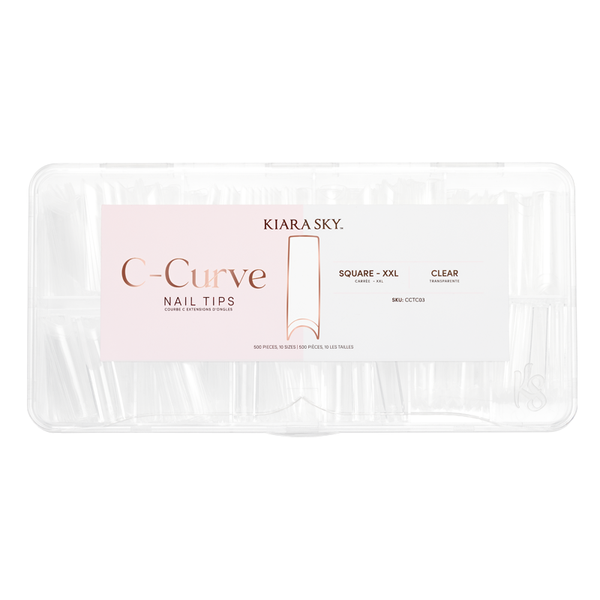 SQUARE NAIL TIPS XXL - CLEAR