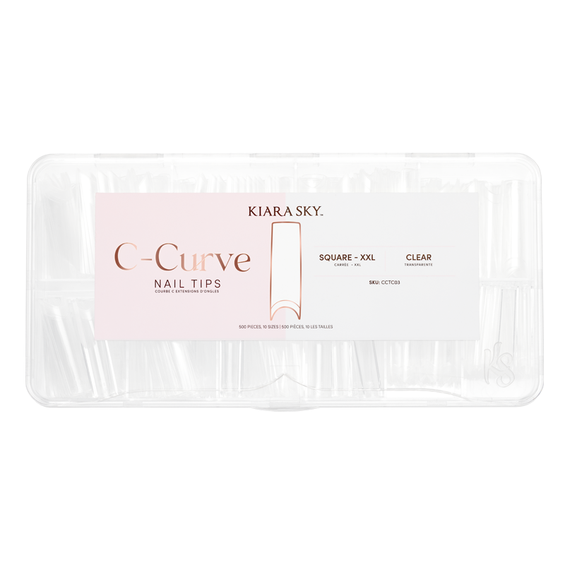 SQUARE NAIL TIPS XXL - CLEAR