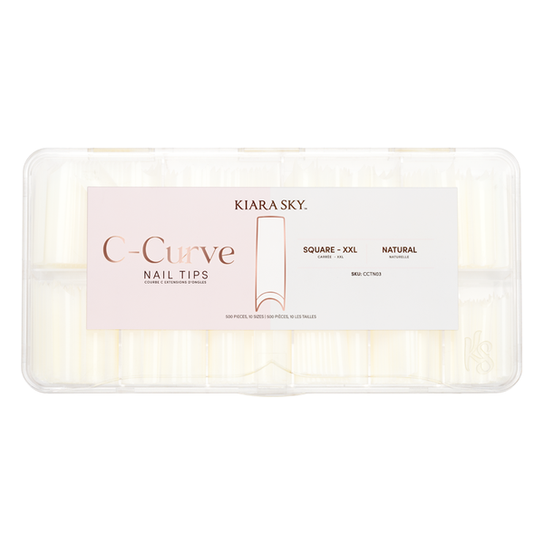 SQUARE NAIL TIPS XXL - NATURAL