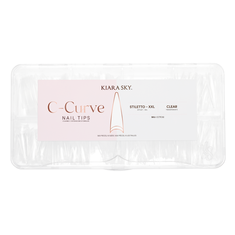 STILETTO NAIL TIPS XXL - CLEAR