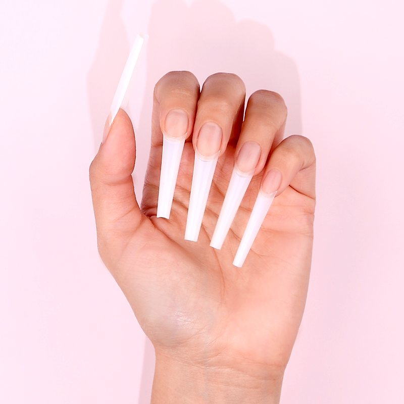 COFFIN NAIL TIPS XXL - NATURAL